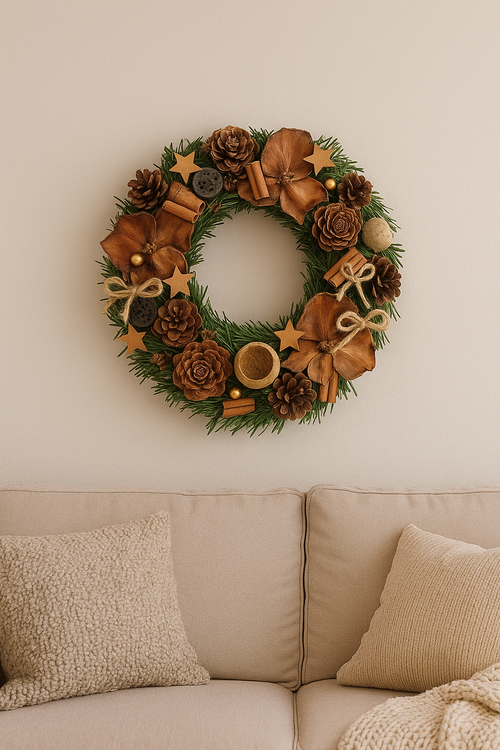 Blumenkasten mit Schwamm für trockene und künstliche Pflanzen 10/10 cm, Öko-Muster 