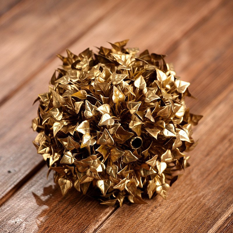 Ivy ball gold 13 cm