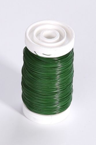 Stahldraht auf Spule 100 g - grün