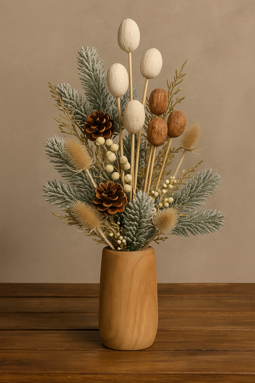 Exotische Früchte am Stäbchen, 6 Stücke - 30 cm, weiß