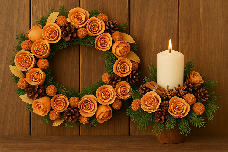 Lotus dyed diameter 6-8 cm 6 pcs/pkg black