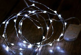 Lampki LED długość 105 cm / 20 LED światło białe