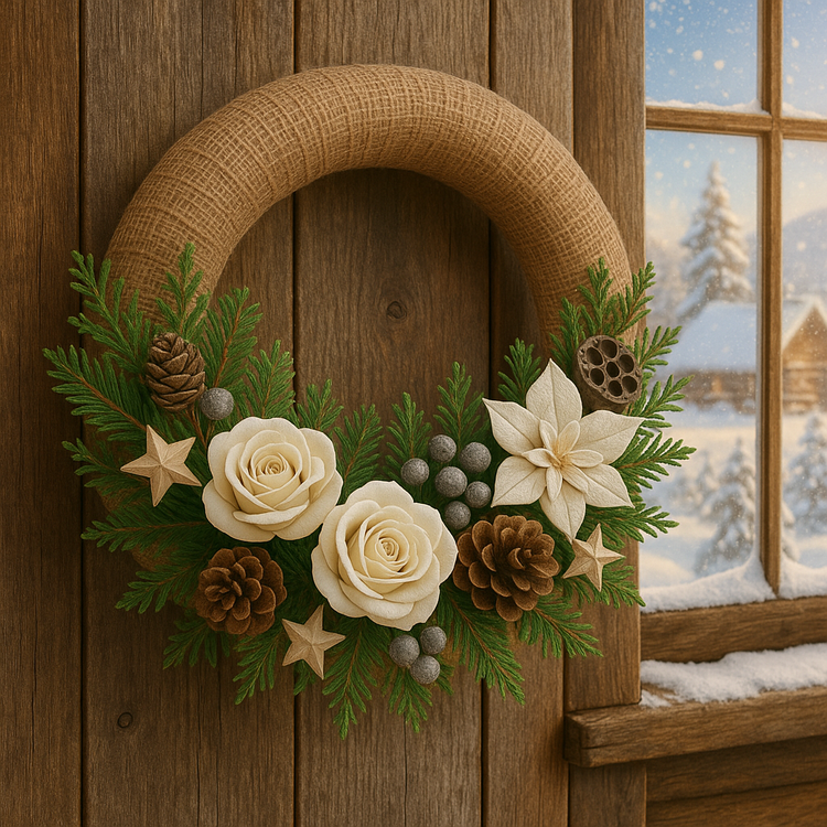 Lotus dyed diameter 6-8 cm 6 pcs/pkg black