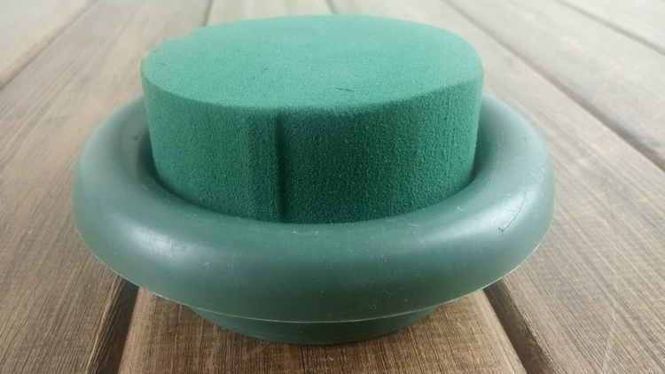 Dekorationsschwamm, grün geschnitten, Selbstmontageset