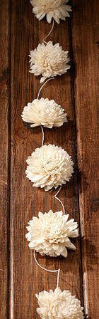 Garland of sola flowers  ca. 200cm