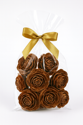 Cedar Wood Roses 6 pcs/pkg