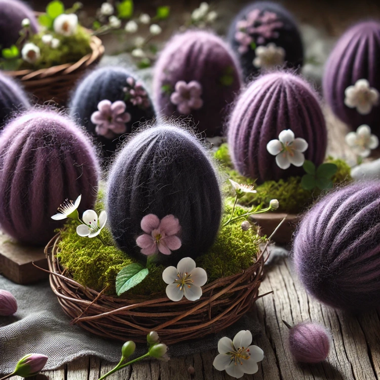 Natürliche Lammwolle, 50 g - hellviolett