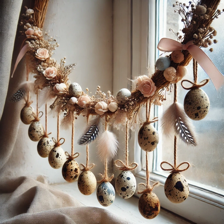 Quail blown eggs 6pcs/pkg