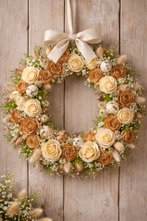 Zinia flowers,5-6 cm, 10 pcs/pkg - light brown