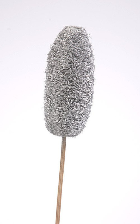 Luffa on stem silver