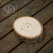 Slice of spruce wood, D 6-9 cm, T 2-4 cm