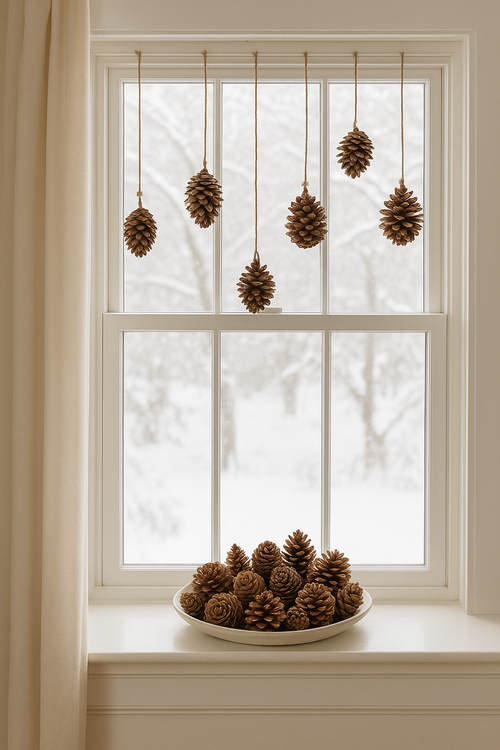 Set of dried cones: pine,pine,larch,douglas fir, beech 35-45 pcs.