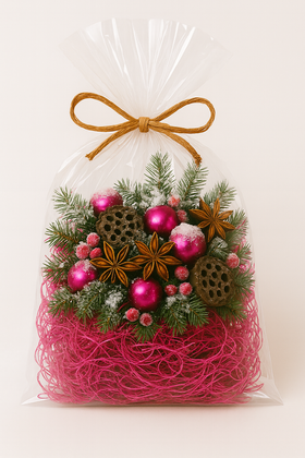 Curled moss, 30 g, pink