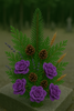 Wreath 35-40 cm purpkle