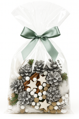 Winter Potpourri mit Zimt, Tannenzapfen, Anis