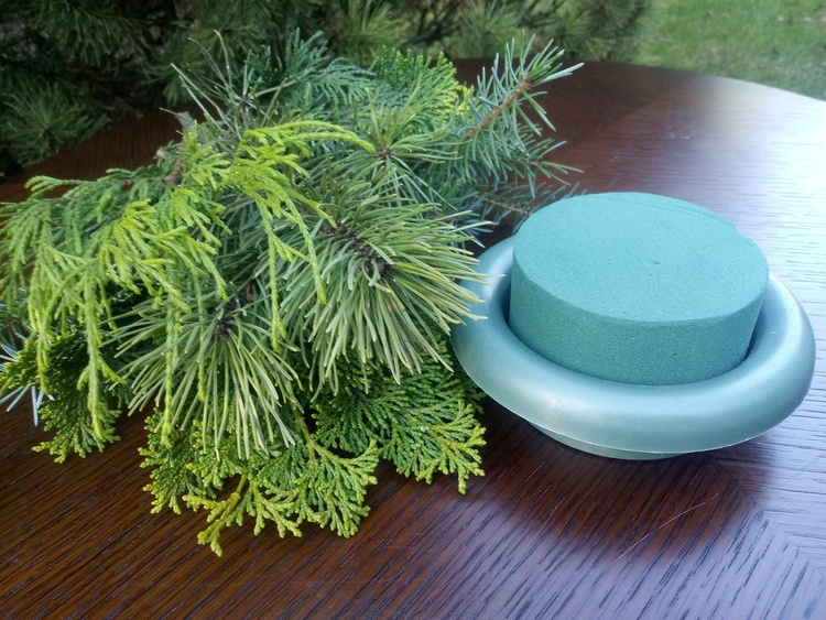 Gąbka do dekoracji, zieleń cięta, zestaw do samodzielnego ułożenia DIY