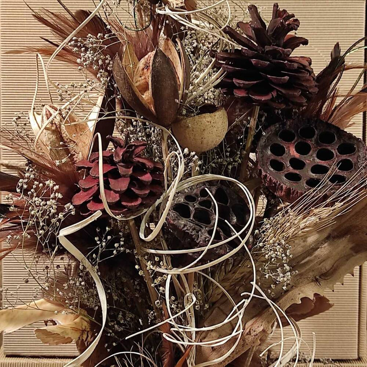 Strauß getrockneter Pflanzen 40-50 cm 