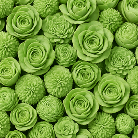 Dried flowers, 2-3 cm, ca. 30 pcs/pkg light green