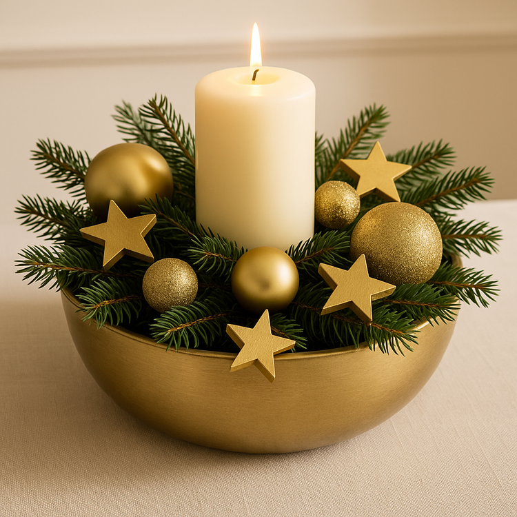 Wooden Christmas decorations, Wooden stars 3 cm-12 pcs / pack