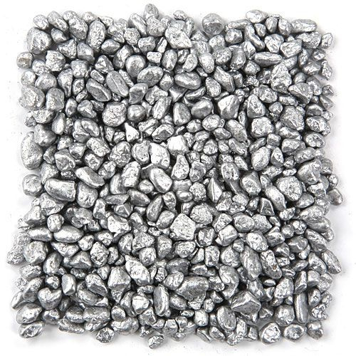 Colourful pebbles 200 g - silver