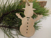Wooden Christmas decorations, Snowmen, wooden Christmas tree decorations 10 cm