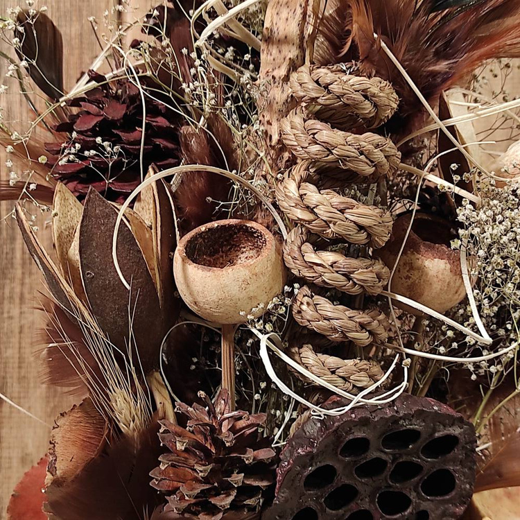 Strauß getrockneter Pflanzen 40-50 cm 