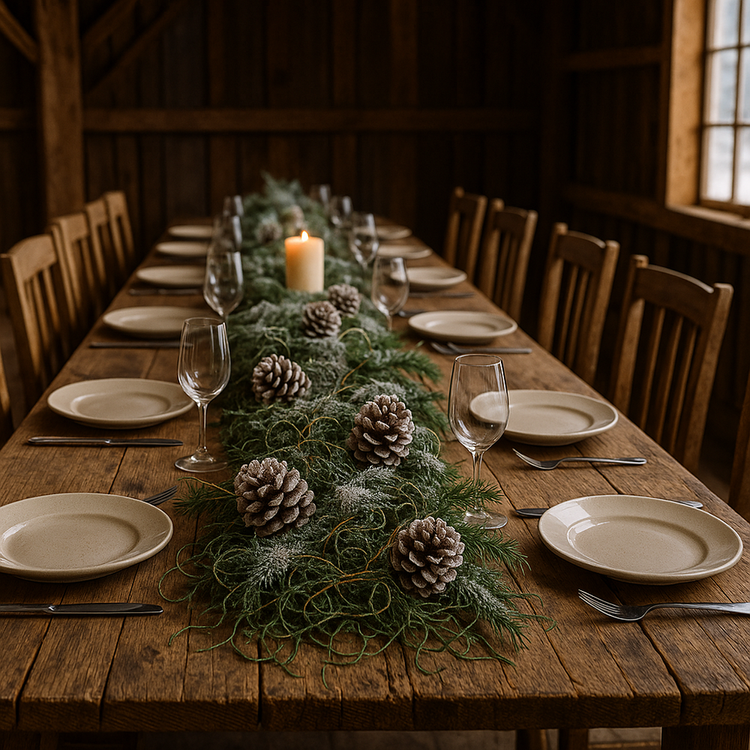 Pinus silver lacquered