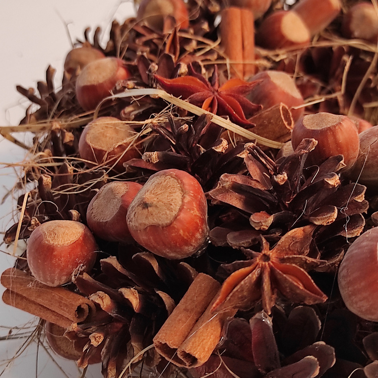 Wreath of naturalcones  ca.30cm