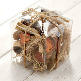 Komposition der trockenen Vegetation 10/10 cm - natur