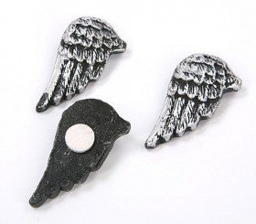 Self-adhesive antique feathers gold 4 cm 6 pcs/pkg