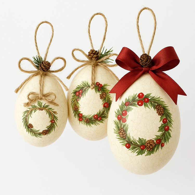 Egg of styrofoam, 6 cm, 6 pcs/pkg