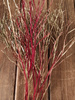 Berry bouquet, approx. 30 cm long, red and gold