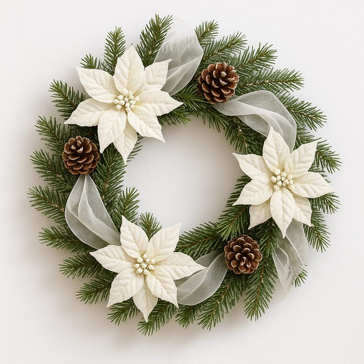 Wreath of naturalcones  ca.30cm