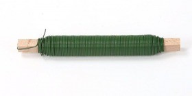 Floral wire wound on a stick 100g - green