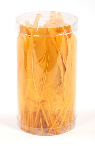 Feathers 19 cm 10 pcs/pkg - yellow