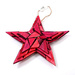 Star made of coloured wood pieces, hanger 25 cm