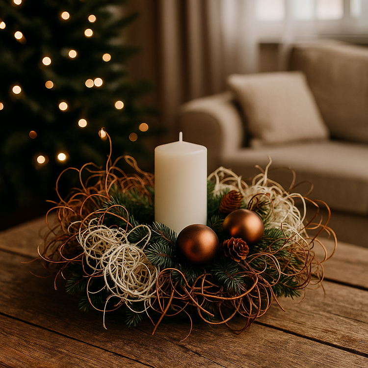 Curled moss, 30 g, natural