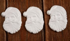 Styroporbärtiger Weihnachtsmann. 5/7 cm Weihnachtskugeln, Preis für 6 Stück