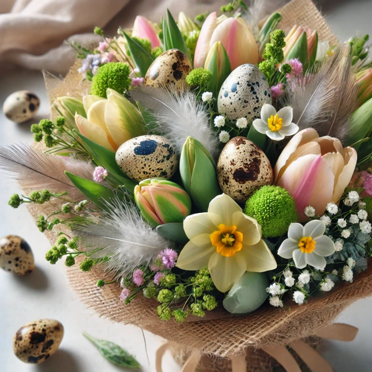 Quail blown eggs 6pcs/pkg