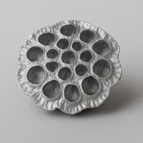 Lotus diameter 6-8 cm 6 pcs/pkg silver lacquered