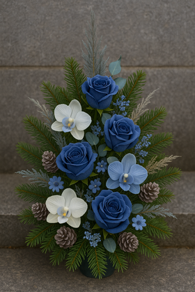 Wreath 35-40 cm purpkle