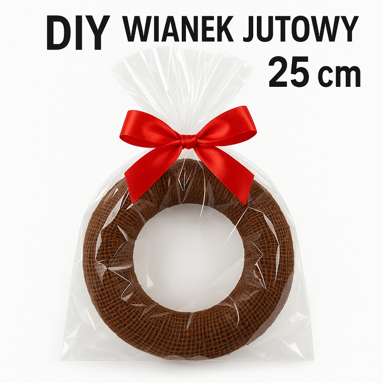 Jute wreath brown  ca. 25 cm