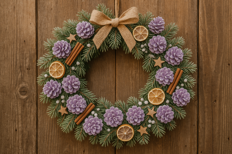 Szyszka pastelowy fiolet  12 szt./op.