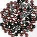 Pearls, decorative beads 50g silver brown black 