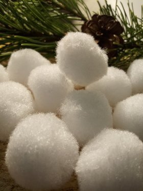 Schneebälle - Schneeflocken 3 cm - Preis pro Packung von 12