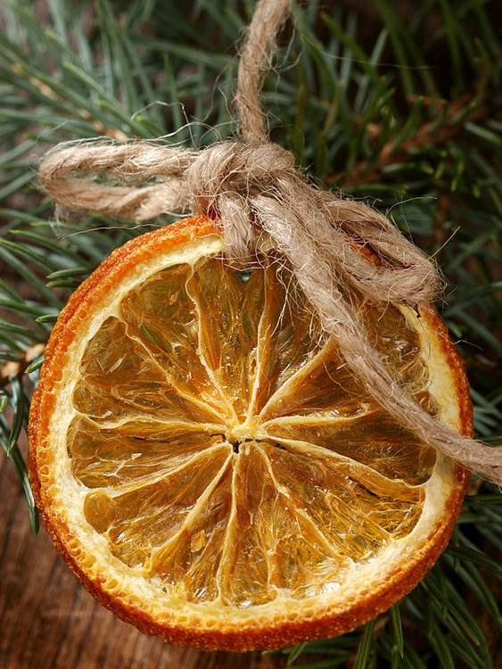 pendants orange 6 pcs / op