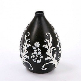 Vase schwarzer orientalischer Stil 16 cm