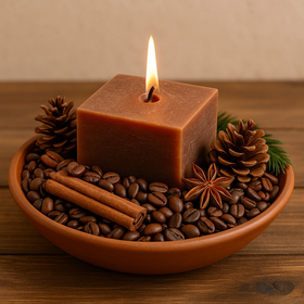 Potpourri Set with candle- Coffee