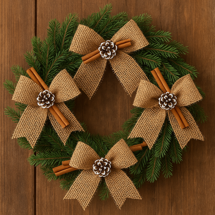 Jute ribbon,  18/15 cm 3 pcs / pack