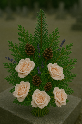 Wreath 35-40 cm purpkle